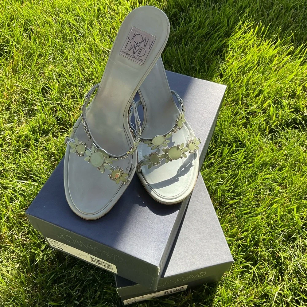Joan & David Reef Sandal Blue Leather - Picture 8 of 10